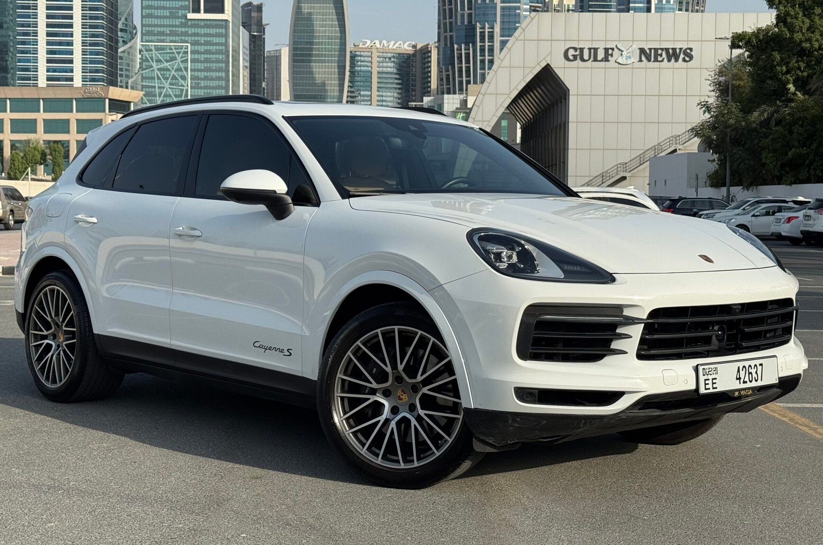 Exclusive rental Porsche Cayenne S luxury car in the Yaga Rent A Car fleet